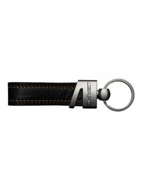Mercedes AMG Black Leather Keychain